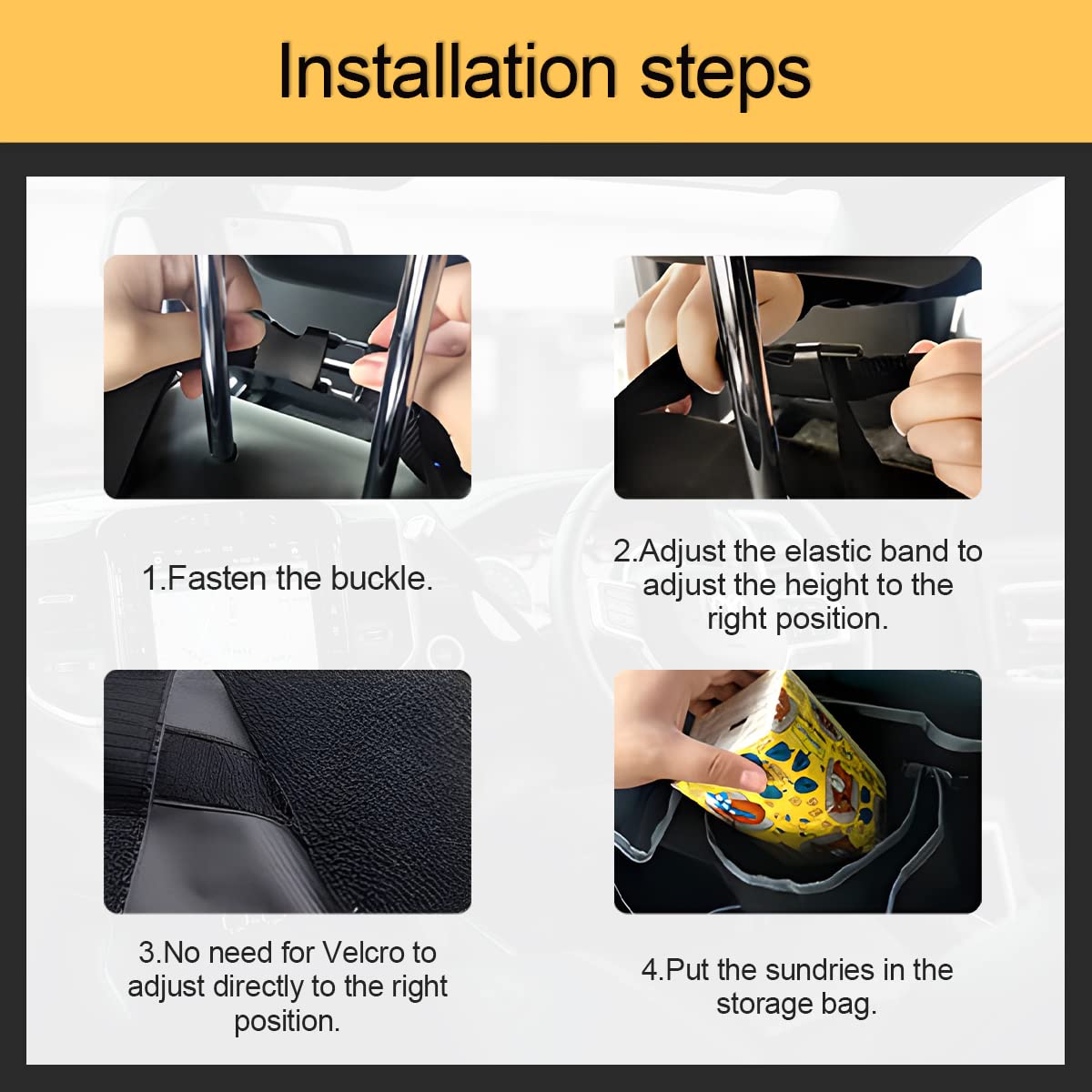 Organizer Per Bagagliaio Per Auto Multasche, Borsa Portaoggetti Per Sedile Posteriore Appesa Con 9 Tasche, Tasca Portaoggetti Universale In Tessuto Oxford Impermeabile