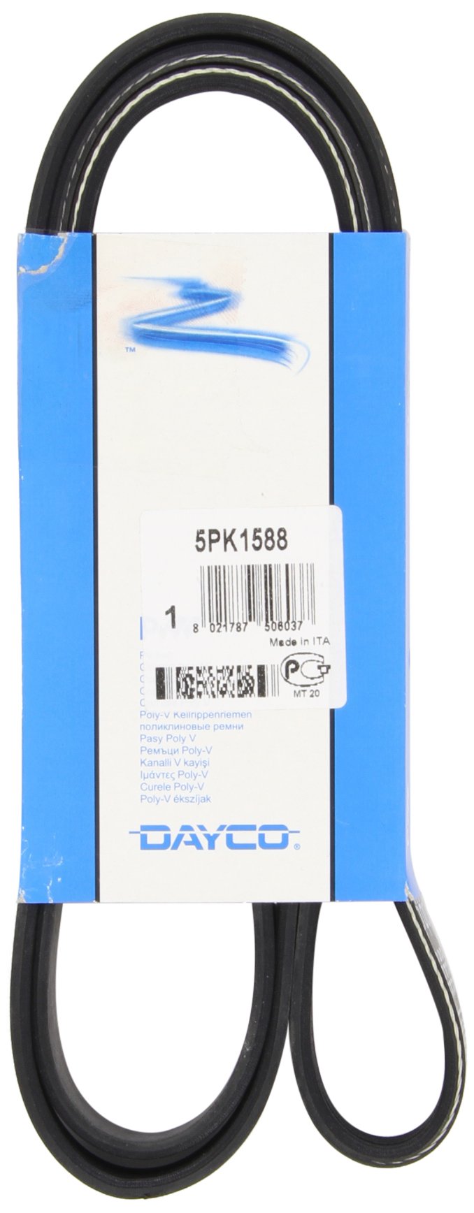 5PK1588 DAYCO V-Ribbed Belt for AUDI,HYUNDAI,KIA,SAAB,VW