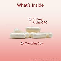 Vista 3 de Jarrow Formulas Alpha GPC 300 mg - 60 cápsulas vegetales - Apoya la función cerebral - Hasta 60 porciones