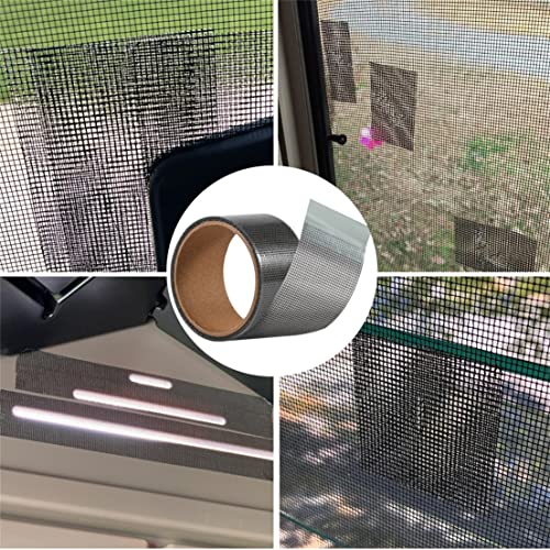 Laoju Window Screen Repair Tape Screen Door Repair Kit Tape Strong Adhesive Waterproof Fiberglass Covering Mesh Tape Patches For Repairing Window Door Screening Tear Holes, 5Cm X 5M #TOP5