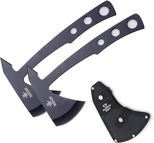 Miniatura 4 de Snake Eye Tactical Hacha compacta Tomahawk Full Tang Camping Hacha Caza Pesca Lanzamiento Supervivencia (USA-SET)