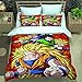 NYYZBD Anime wojownicy postacie Dorosłych Nastolatków Kołdra 140x200 cm Łatwa Pielęgnacja Poszwa na Kołdrę Zestaw Pościeli z Poszewką na Poduszkę - Pojedynczy na Poduszkę Zestaw Pościeli