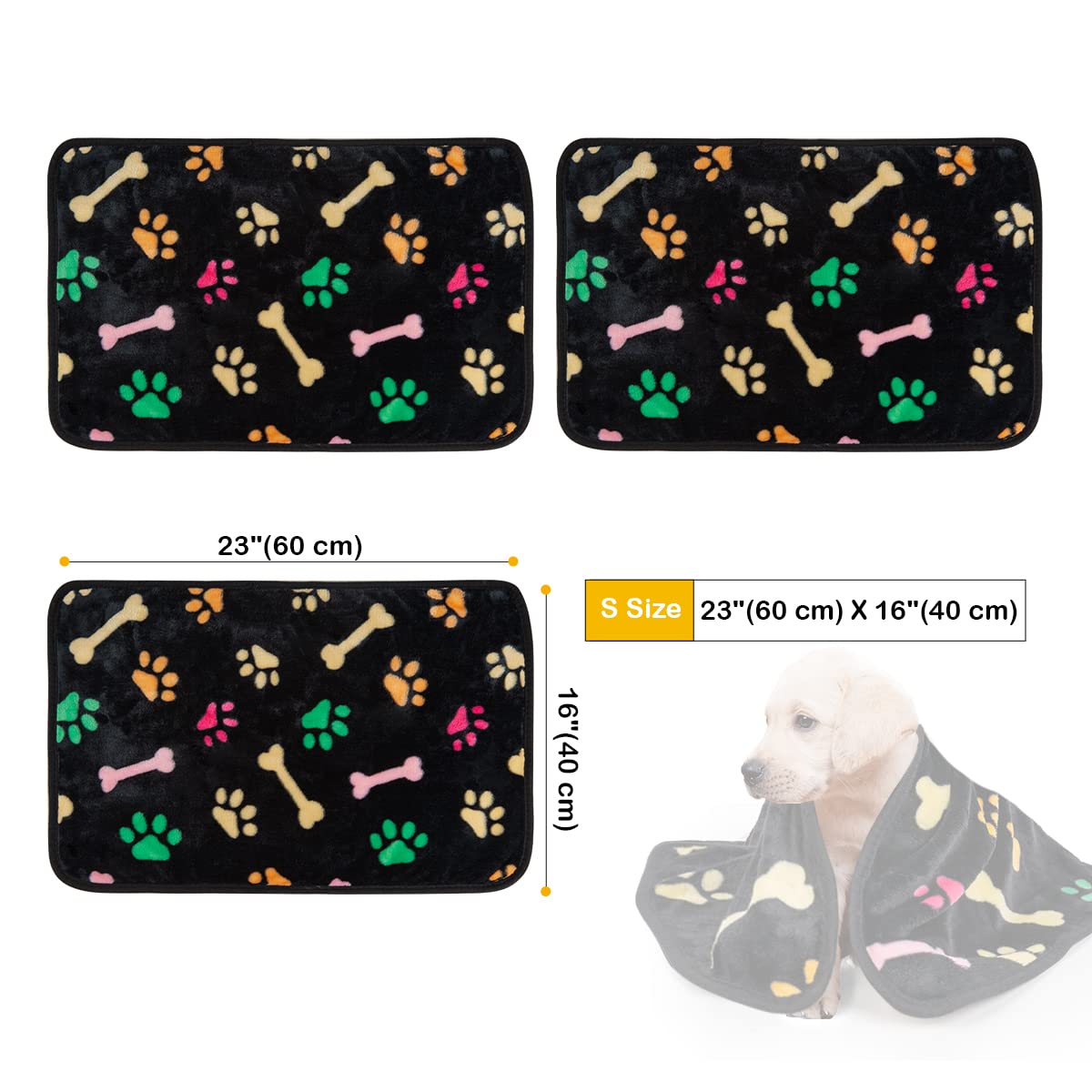 犬用フリースブランケット 犬の足跡模様 【公式通販】