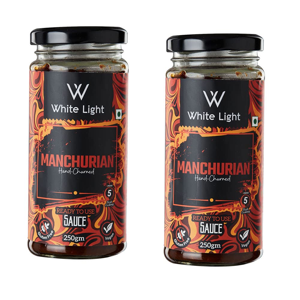 White Light Food Manchurian Sauce l Vegan and Natural Ingredients l Ready to Eat Healthy Food (Pack of 2, 250g Each) (B0C16TJG5P) Amazon Price History, Amazon Price Tracker