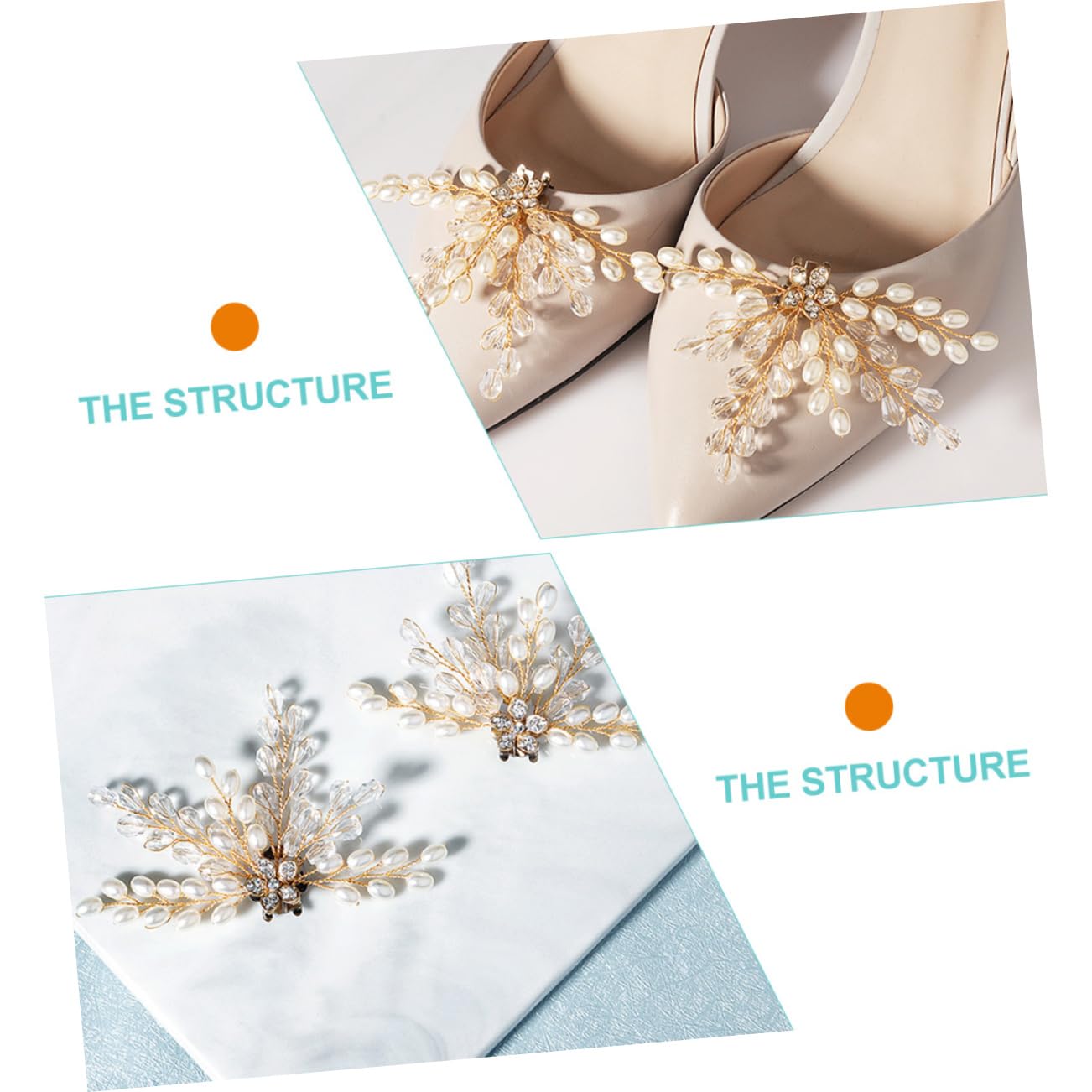 PACKOVE 8pezzi Fibbie Per Scarpe Decorativi Charms Per e Accessori Cerimonie e Speciali