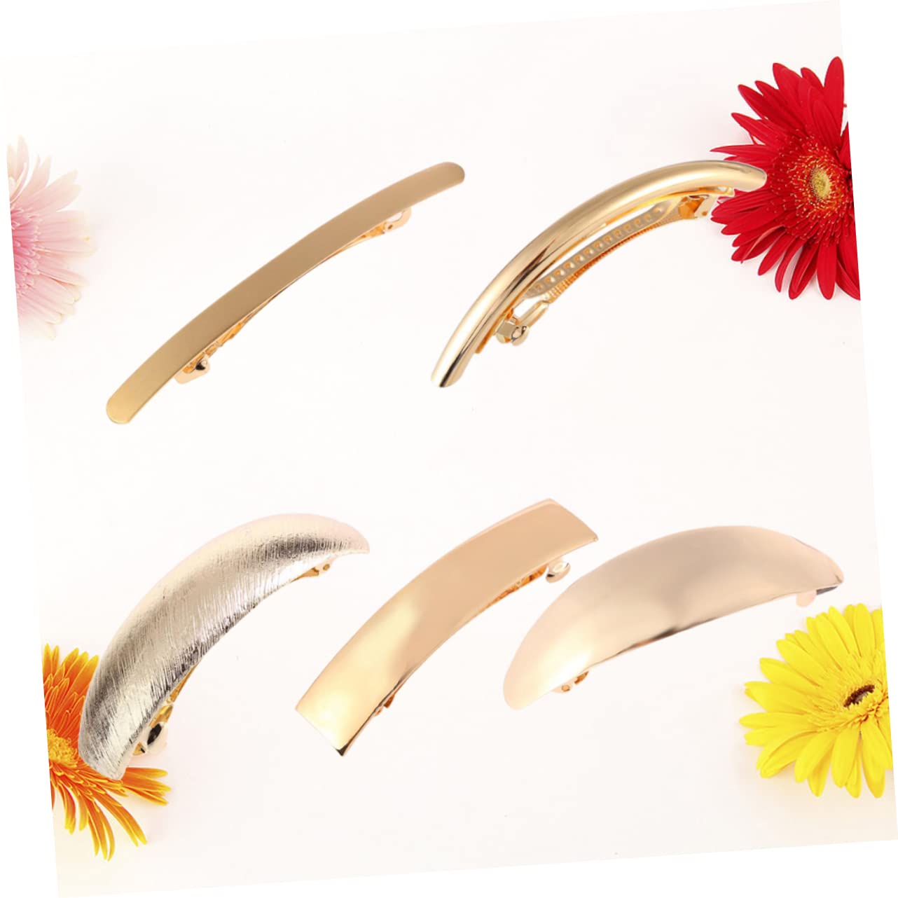 Beavorty 15stücke Teiliges Haarklammern Für Damen Goldene Haarspangen Rutschfeste Friseur Clips Eleganter Haarschmuck Für Partys Und Besondere Anlässe Für Pferdeschwanz Und