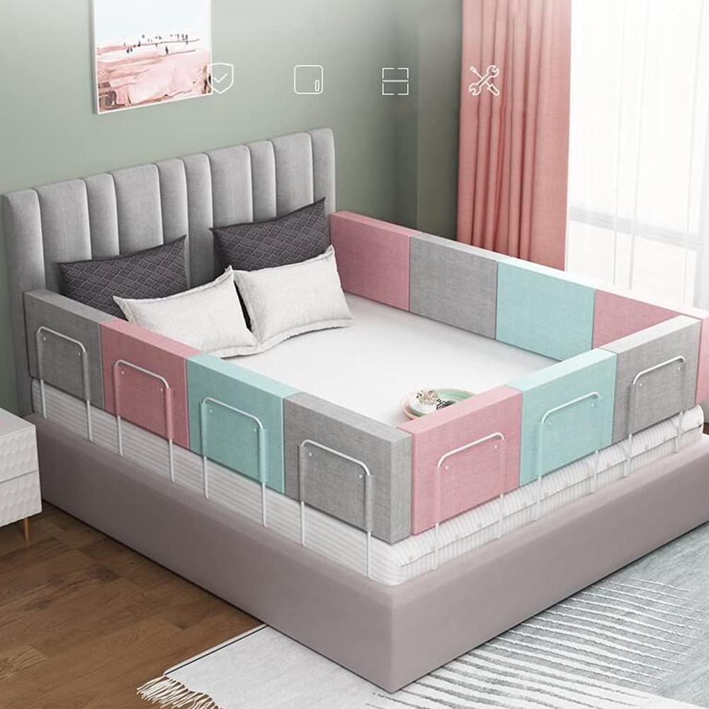 Barrera de Seguridad para Cama Infantil, barandilla anticaídas para Cama Infantil, Valla Suave para Camas de Adultos, barandilla anticaídas para Viajes y Uso doméstico (tamaño: 50