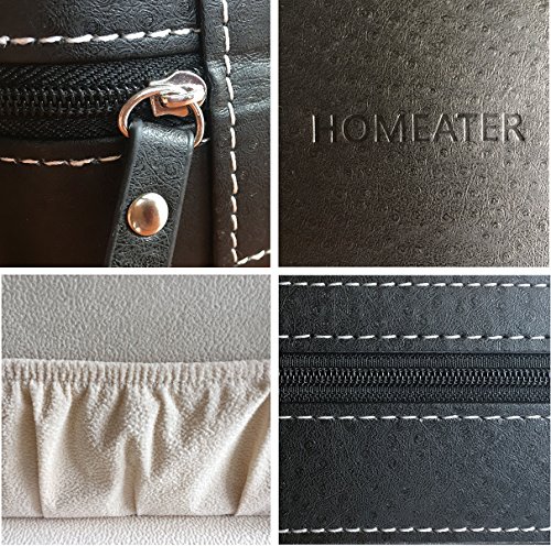 Homeater Portable Travel Zipper Box Sunglasses Case For Everyday Glasses Collector Storage(Black) #TOP4