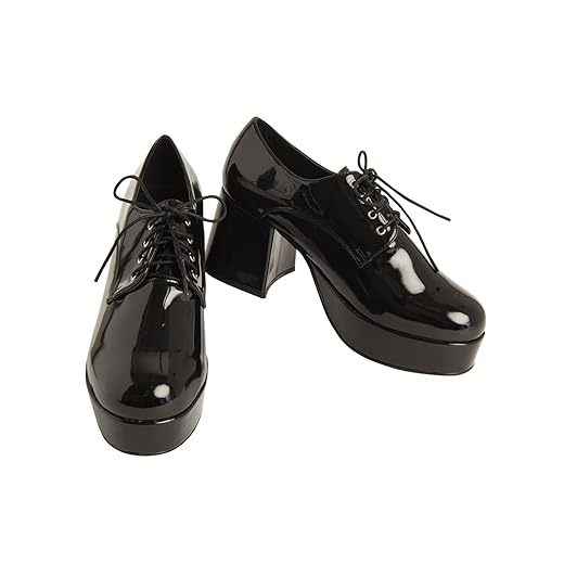 BuyCostumes Mens Black Pimp Platform Shoes