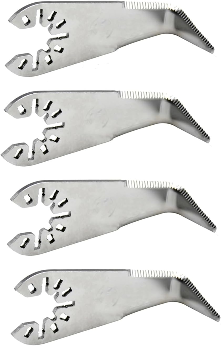 Power Cold Knife Blade Windshield Removal Auto Glass Cut Out Knife Scraper Compatible with Craftsman Dewalt Jobmax Makita Milwaukee Porter Cable Removing Tool Parts 4PK