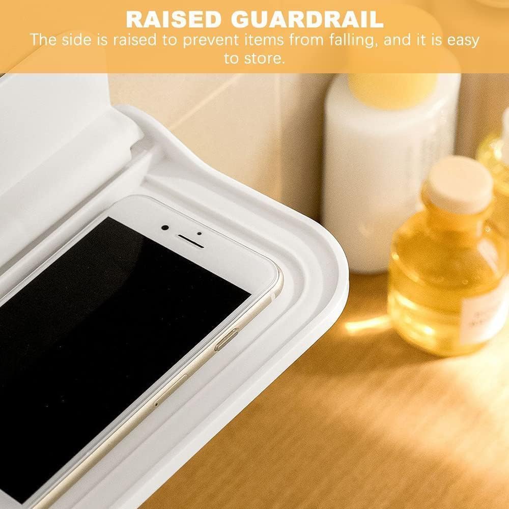 Zerastia Smart Foldable Wall Mounted Shelf | Compact Expandable Storage Tray for Bathroom Kitchen Office | Compact