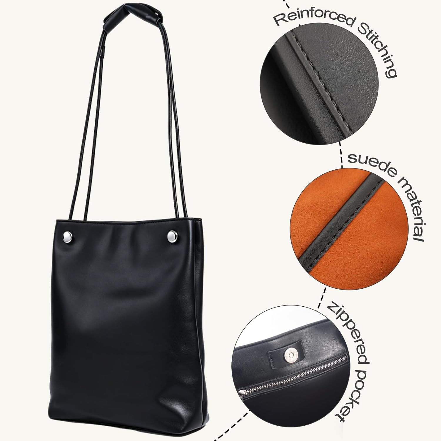 Auralith Hobo Bags for Women Shoulder Handbag Waterproof Vegan Leather Tote Bag Crossbody Handbag Tote Purses