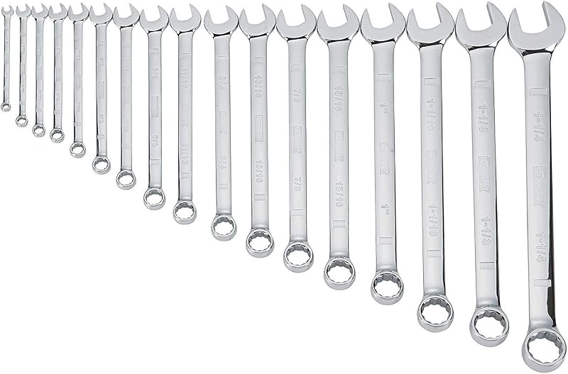 Combination Wrench Set, SAE, 17-Piece (DWMT19234)