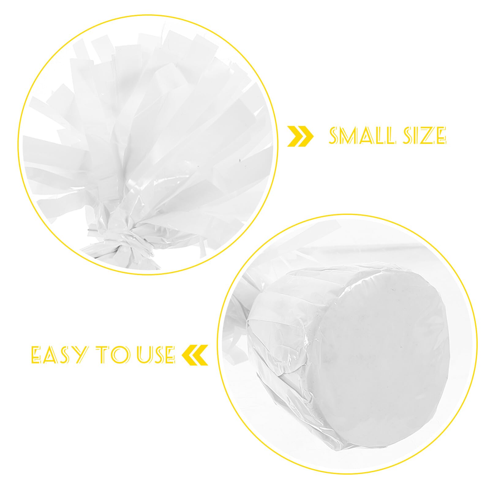 Blocco di Peso Palloncino 6 Pezzi Bianco in Pvc e Cemento | Riutilizzabile, per Palloncini Ordinari, Eventi e Anniversari, Confezione da 6 Pezzi