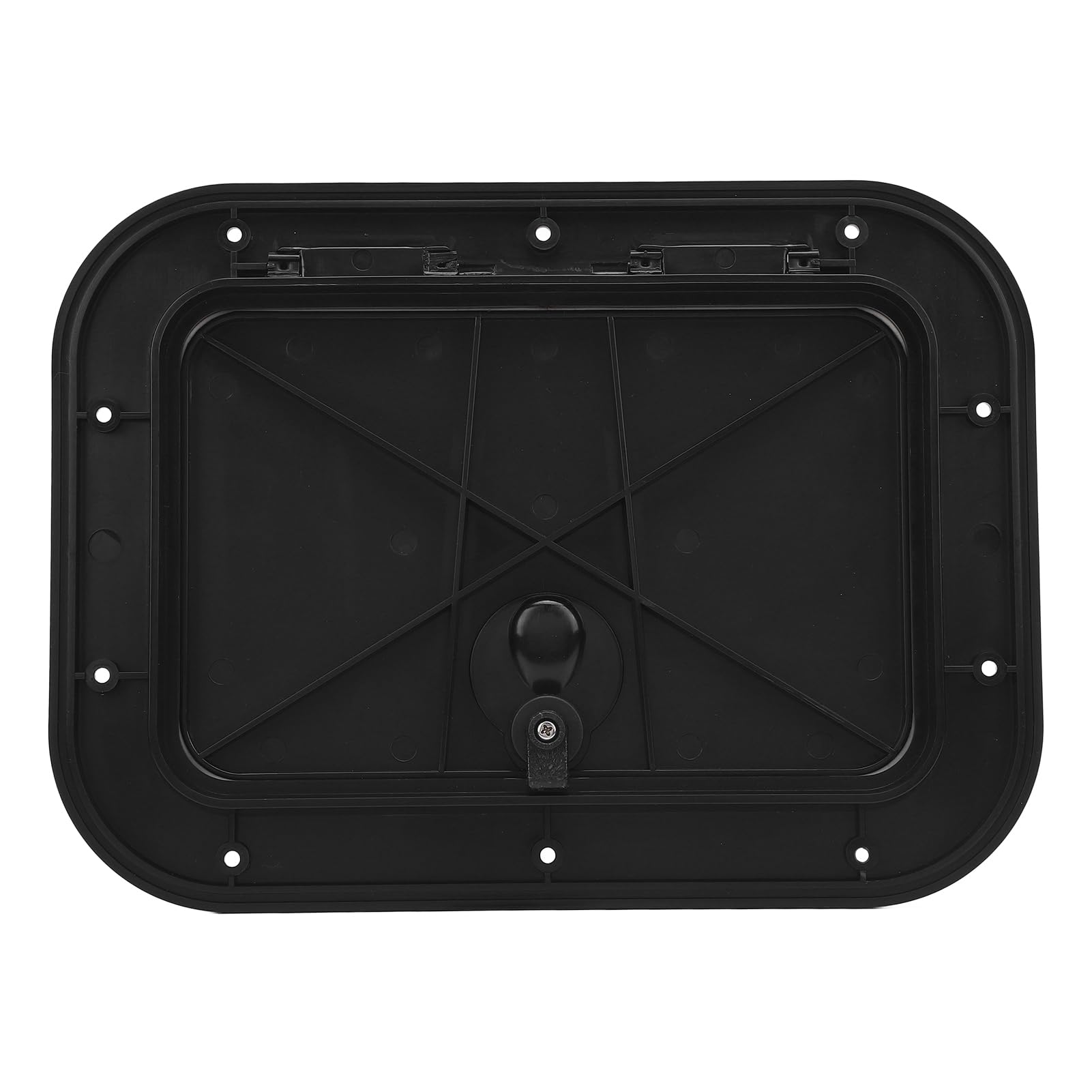 Naroote 12 X 8 Zoll Marine-Inspektionsluke, Sonnenfester Decklukendeckel mit Wetterfester Dichtung für Wohnmobile – Weiß