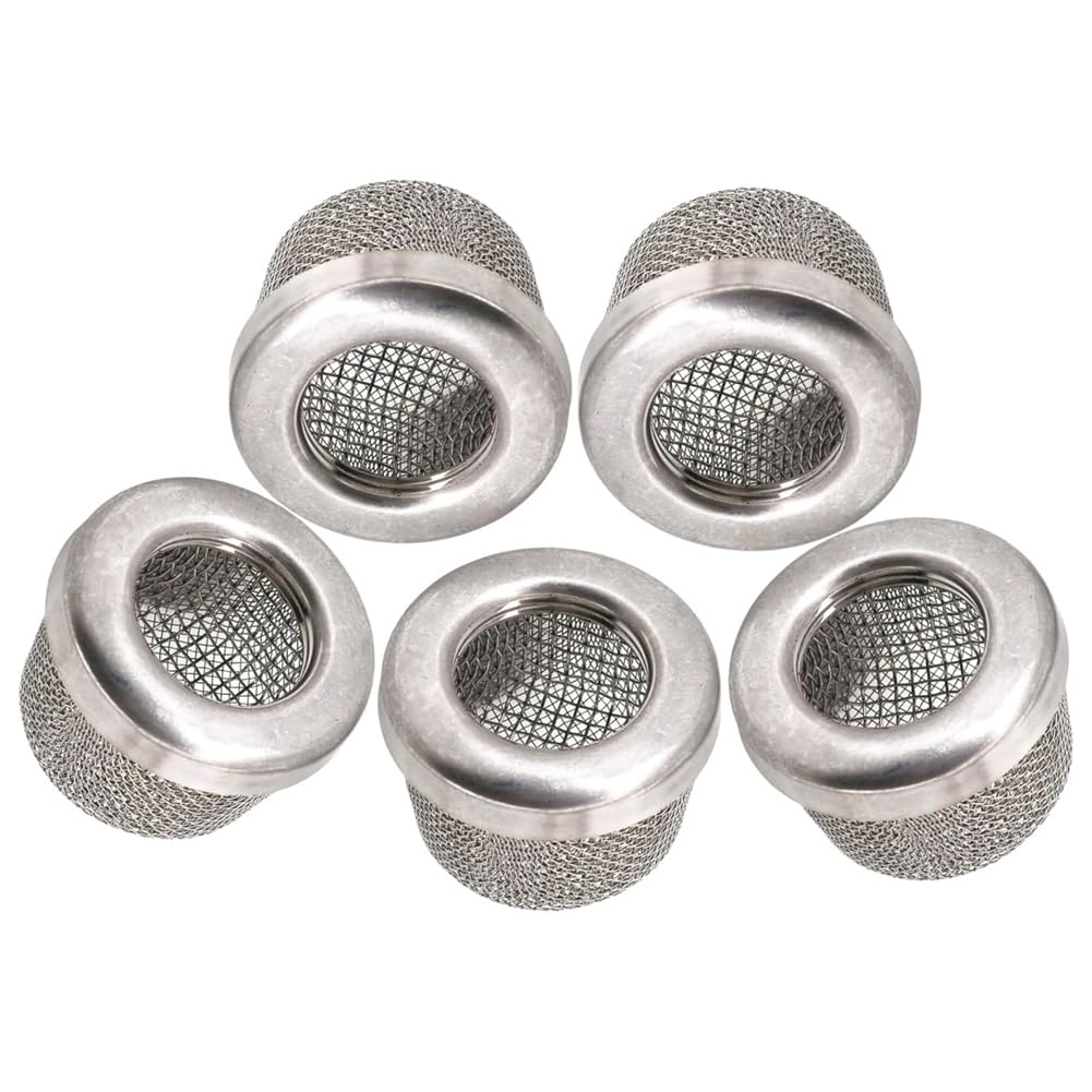 Umsoxhy 5pcs Stainless Steel Pump Inlet Strainer Screen Filter for Airless Paint Sprayer Suction Hose,Replaces 181072 Filter