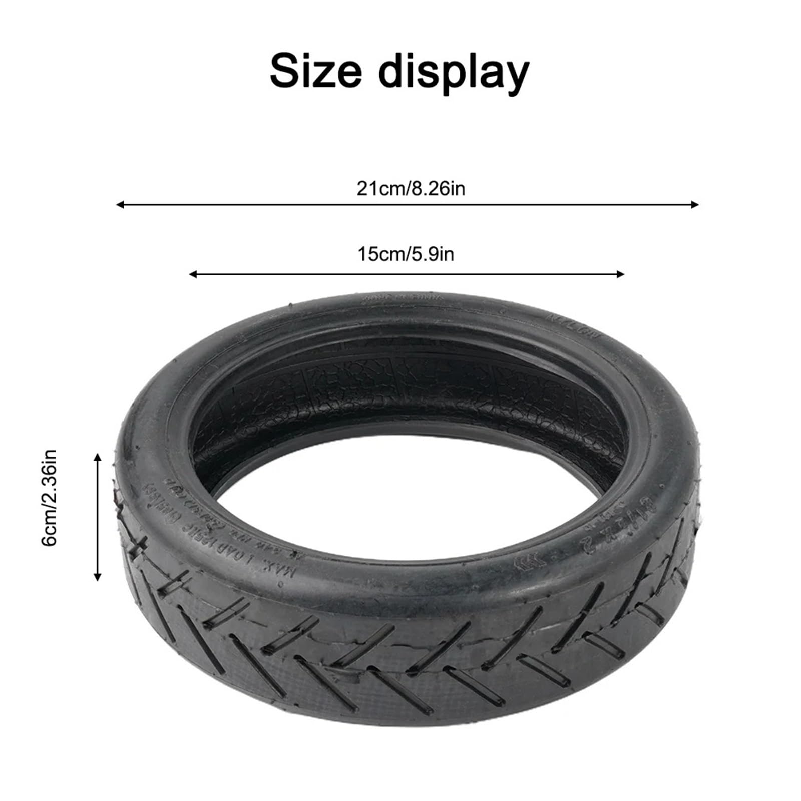 Camera d'Aria per Monopattino Elettrico Pneumatico in gomma e camera d'aria for scooter elettrico da 8,5 pollici Pneumatico di ricambio for scooter elettrico da 8 1/2x2(Inner tube outer)