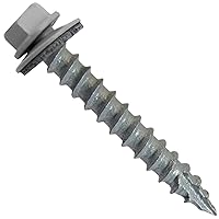 Vista 27 de Tornillos para techos de metal #14 (750) Tornillos x 1-1/2 "ABC Gris Arandela hexagonal Tornillo de techo de chapa metálica para techo.