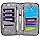 Premium Family Travel Document Organizer Capacious RFID Passport Holder Wallet (Large, gray)