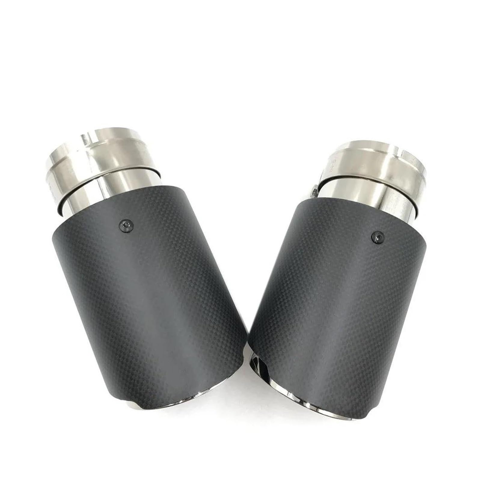 Tuyaux D'échappement Pour Bmw 1 Pièce Système D'échappement Voiture Carbone Mat Pointe Silencieux Tuyaux Queue Universel Sablage Tuyau D'échappement Acier Inoxydable Embout Échappement