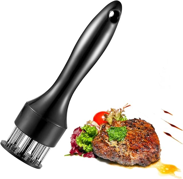 Meat Tenderizer, Stainless Steel Meat Tenderizer Needle Tool, for Steak, Chicken, Fish, Pork