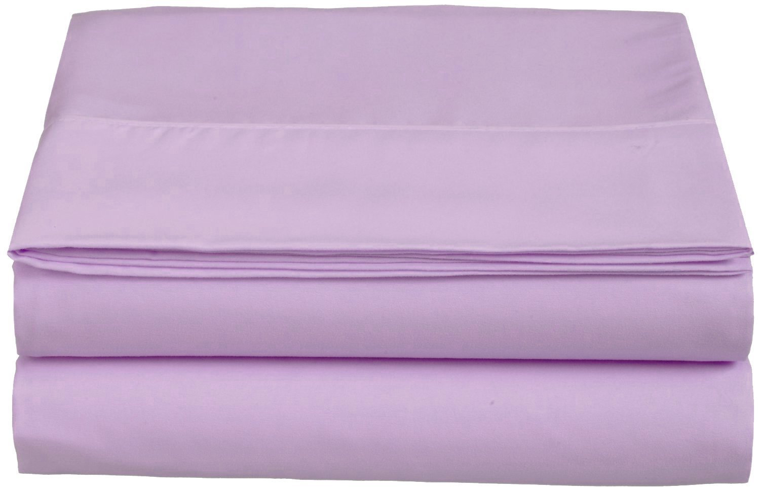 Luxury Fitted Sheet on Amazon Elegant Comfort Wrinkle-Free 1500 Thread Count Egyptian Quality 1-Piece Fitted Sheet, Queen Size, Lilac