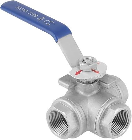 Amazon Co Jp ステンレス鋼sus304パイプボールバルブ三方t型めねじ3 4 Dn 産業 研究開発用品