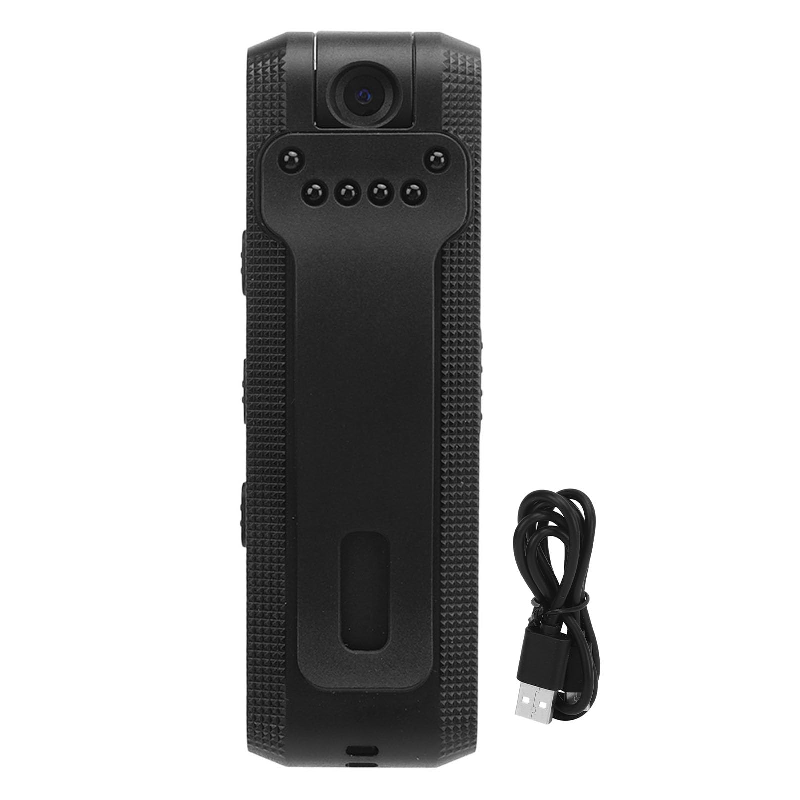 Zunate Hidden Camera, 1080P Wearable Mini Body Cam Video Recorder with Night Vision, Back Clip Design
