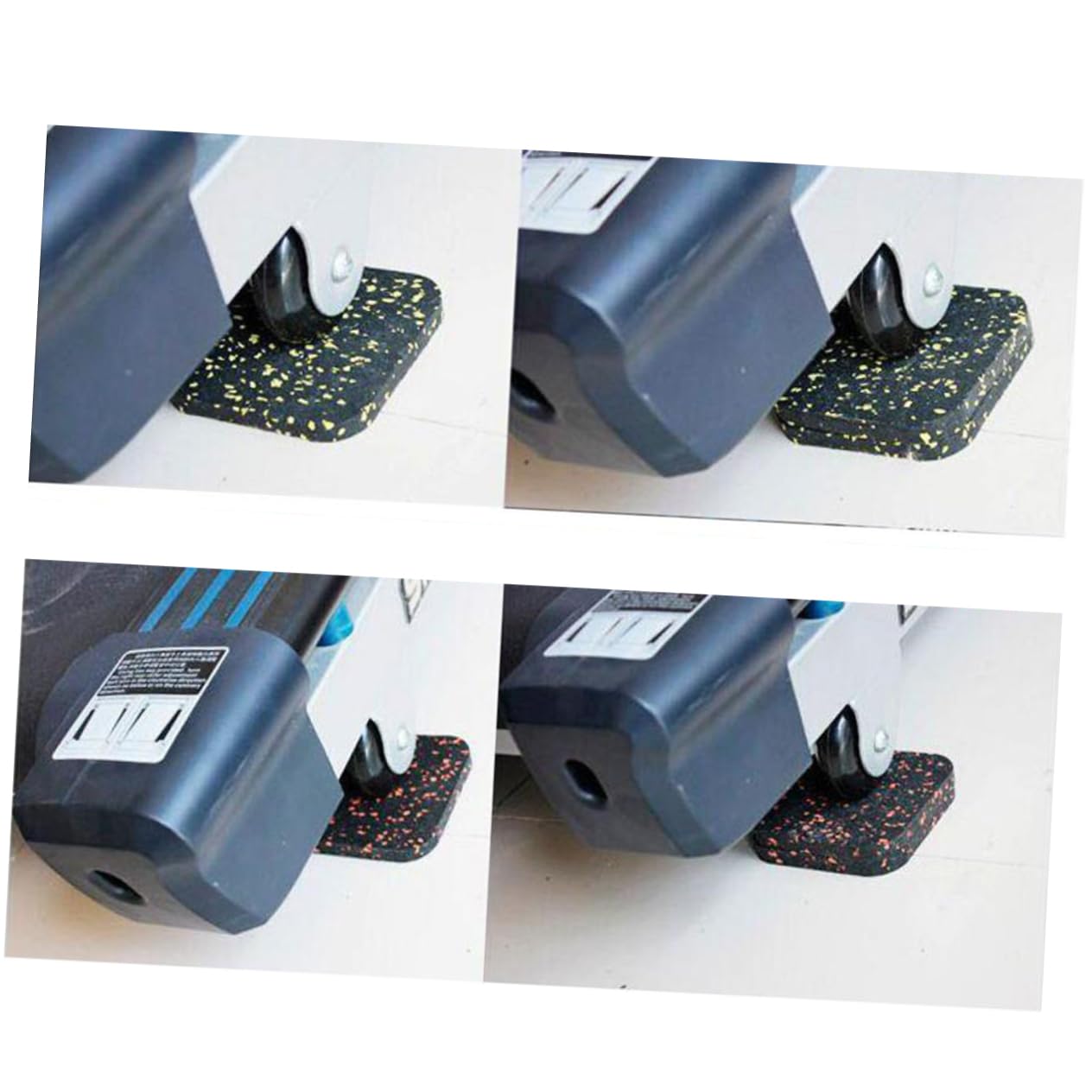 Unomor 4 Pcs Vibration Isolation Pads Treadmill Cushion Machine Vibration Mat Furniture Pad Equipment Protector Gym Vibration Reduction Pads Anti Vibration Mat Anti Vibration Pad Yellow