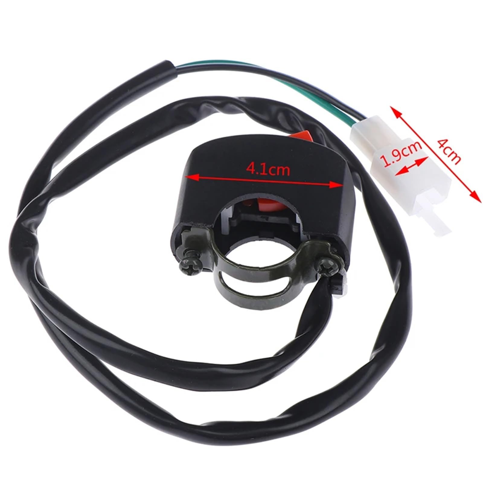 1 Interruptor Luz Emergencia Motocicleta Botón Advertencia Doble Destello Vehículo Eléctrico Lámpara Emergencia Señal Intermitente Interruptor Momentáneo Motocicleta botón Arranque para Moto