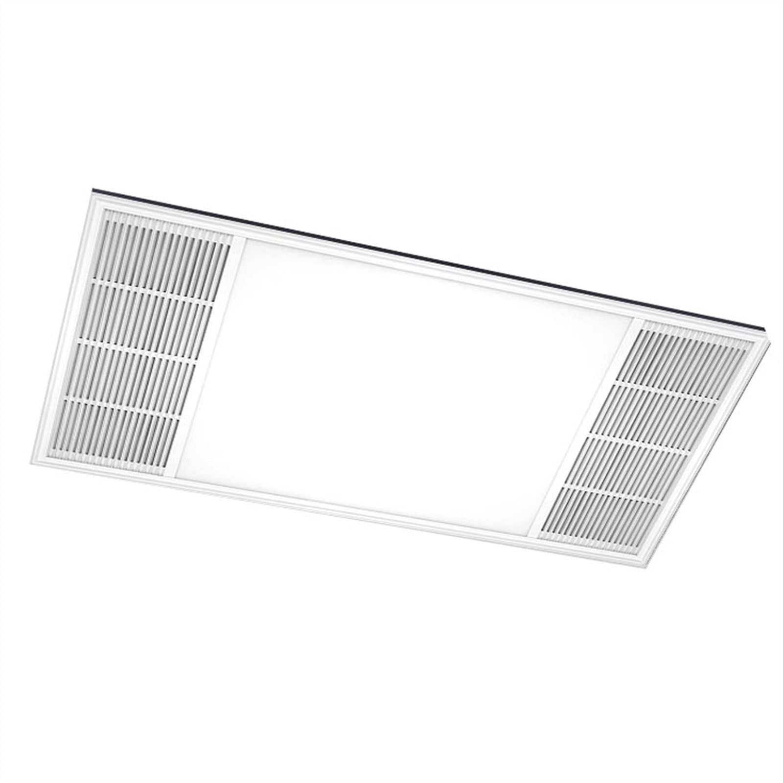 Wentylator wyciągowy łazienkowy montowany na suficie wentylator wyciągowy z oświetleniem LED, ultra cienki i cichy wentylator wyciągowy do kuchni i łazienki (Ø 100 mm) wentylator łazienkowy (rozmiar: