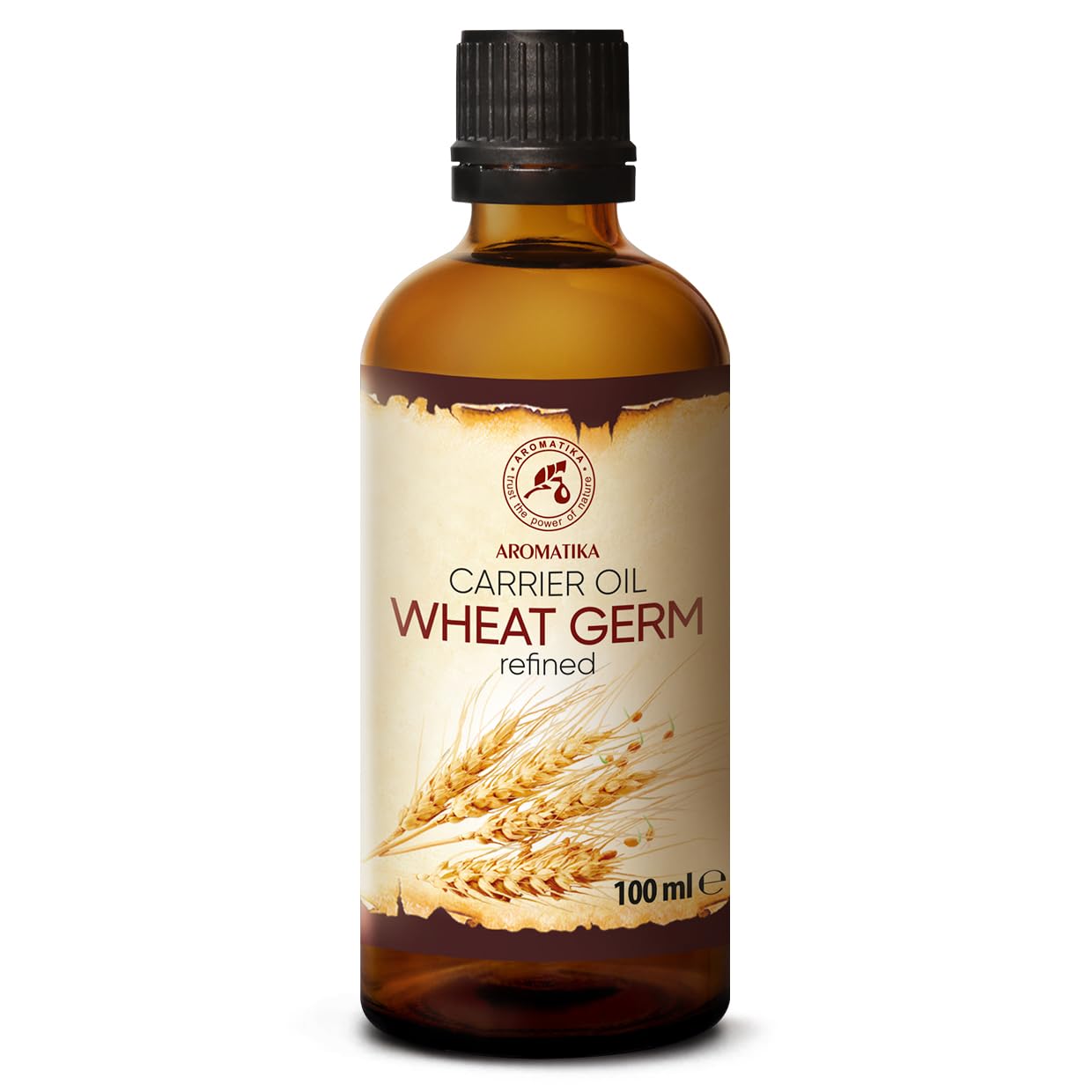 Weizenkeimöl 100ml - USA - Kaltgepresst & Raffiniert - Rein & Natürlich - Glasflasche - Basisöl - Pflege für Gesicht - Körper - Haare - für Schönheit - Massage - Körperpflege - Weizenkeim Öl