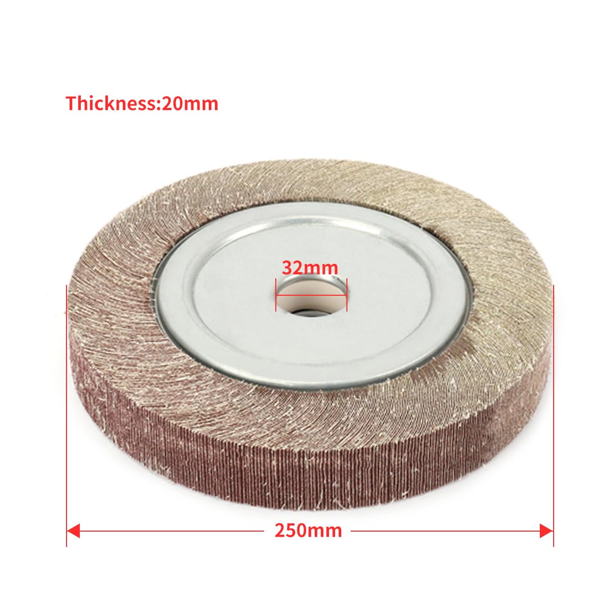 Ściernica listkowa ścierna, 250mm/10" Kołnierz Klapa Szlifująca Tarcza Ścierna Tlenek Glinu Mop Szlifowanie Ścierne Polerowanie Tarcza Otwór 32mm Do Metalu Drewna(80)