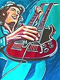 STAIRWAY TO HEAVEN PRINT POSTER guitar cd lp record album vinyl Led II III houses of the holy gibson sg double neck
