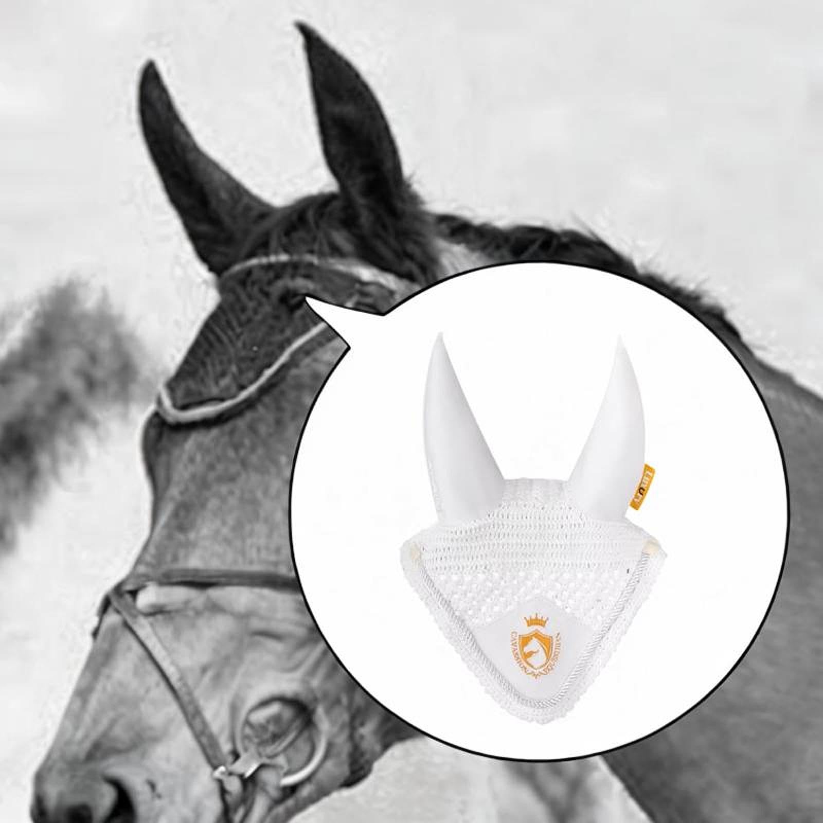 Bonnet Anti-Mouches pour Chevaux, Accessoire Pratique Couvre-Oreilles