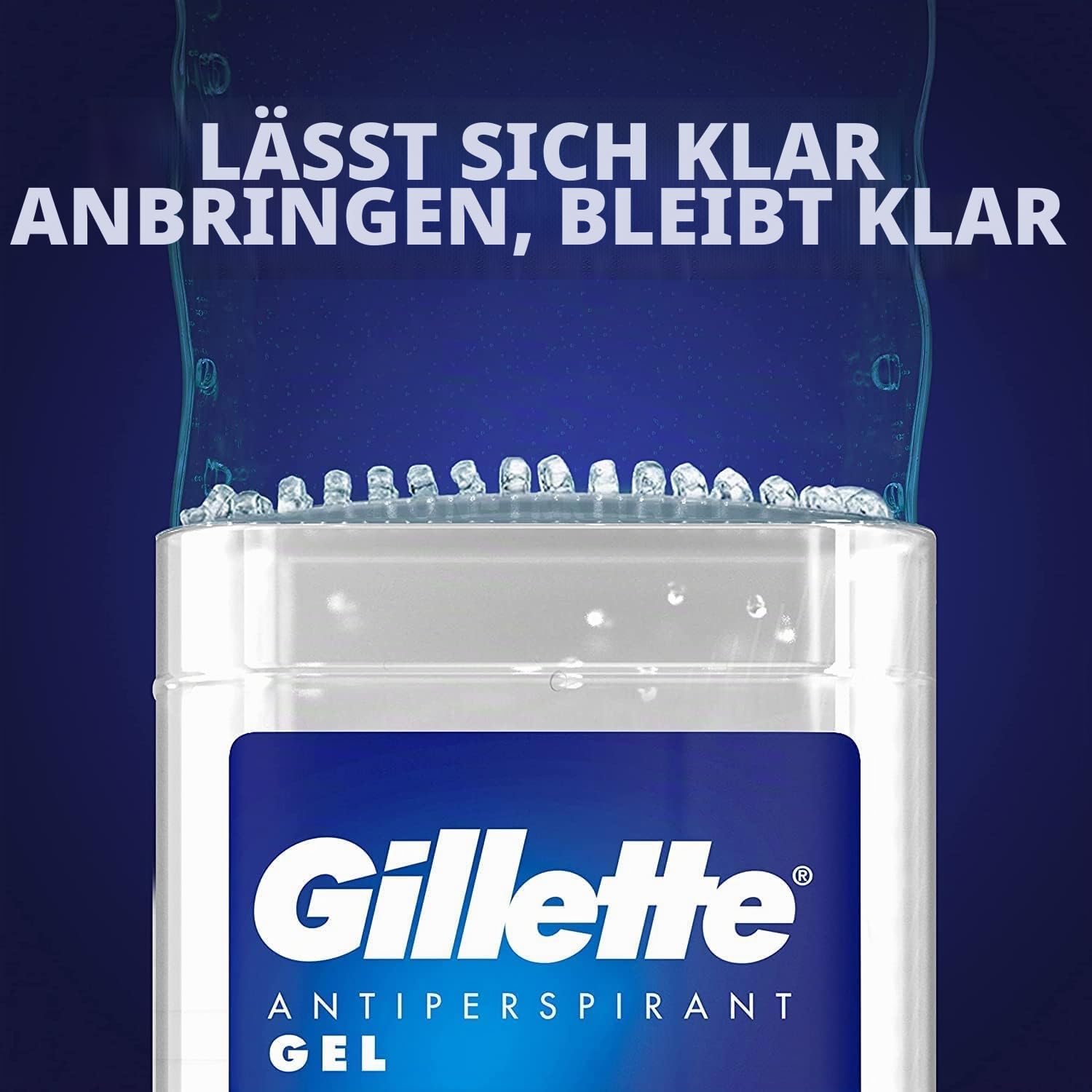 Gillette Antitranspirant Deo Gel für Männer, 420 ml (70 ml x 6), 48h unsichtbarer Schweiß- und Geruchsschutz, kühle Welle, Verpackung kann variieren