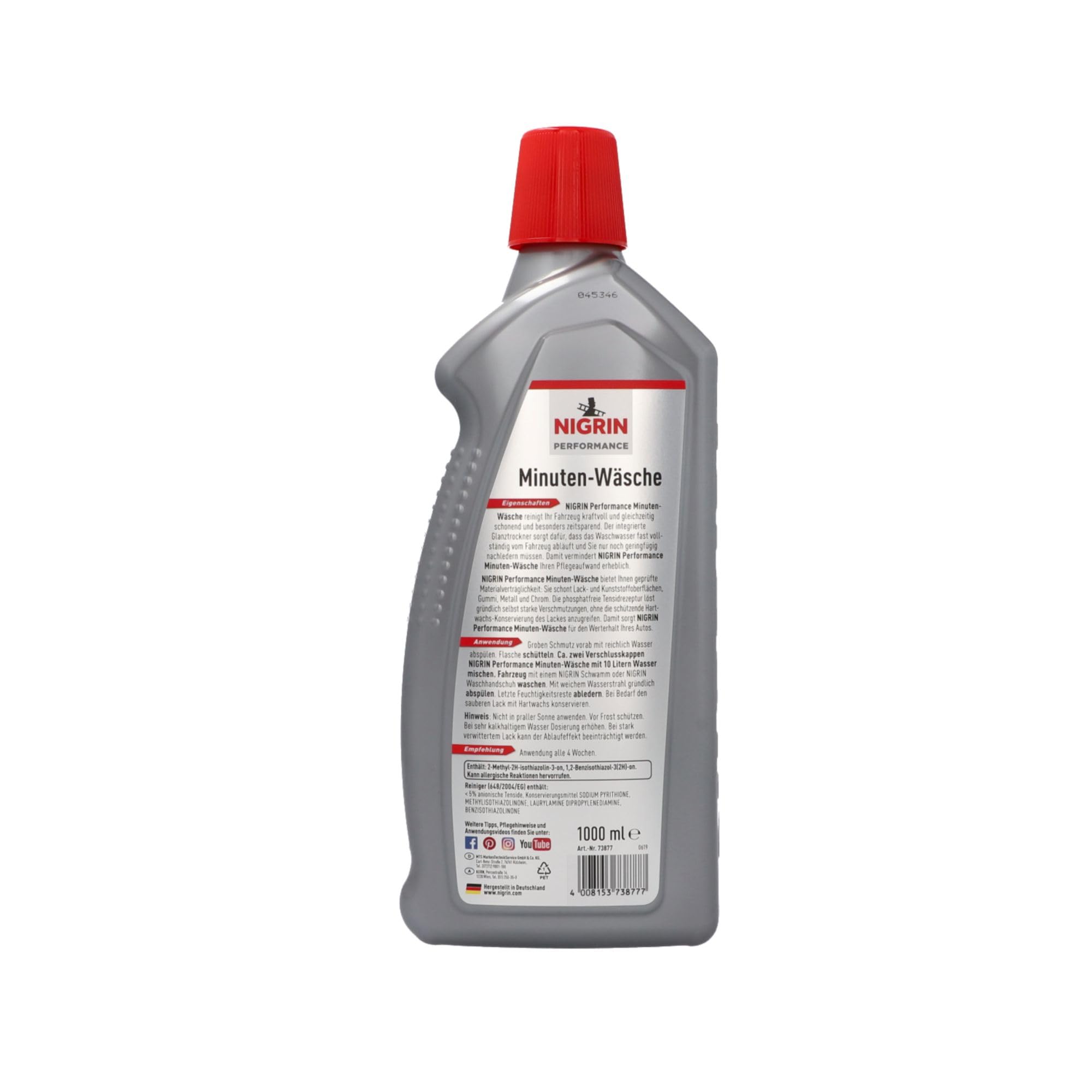 Nigrin 73877 Performance Minute Wash 2 w 1, 1 litr