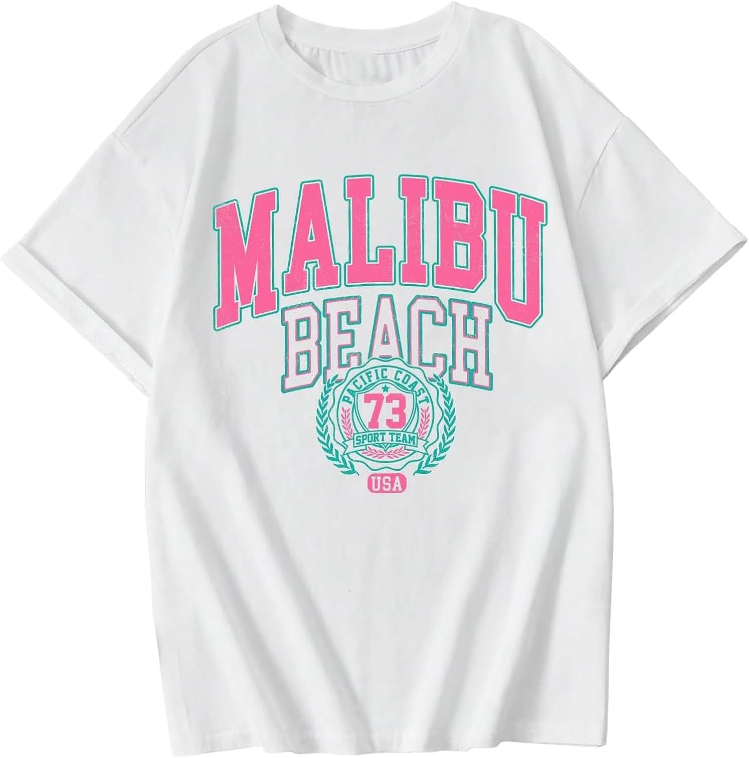 Cute Letter Graphic Tees for Girls Preppy Aesthetic Shirts Oversized Trendy T Shirts Loose Casual Summer Tops