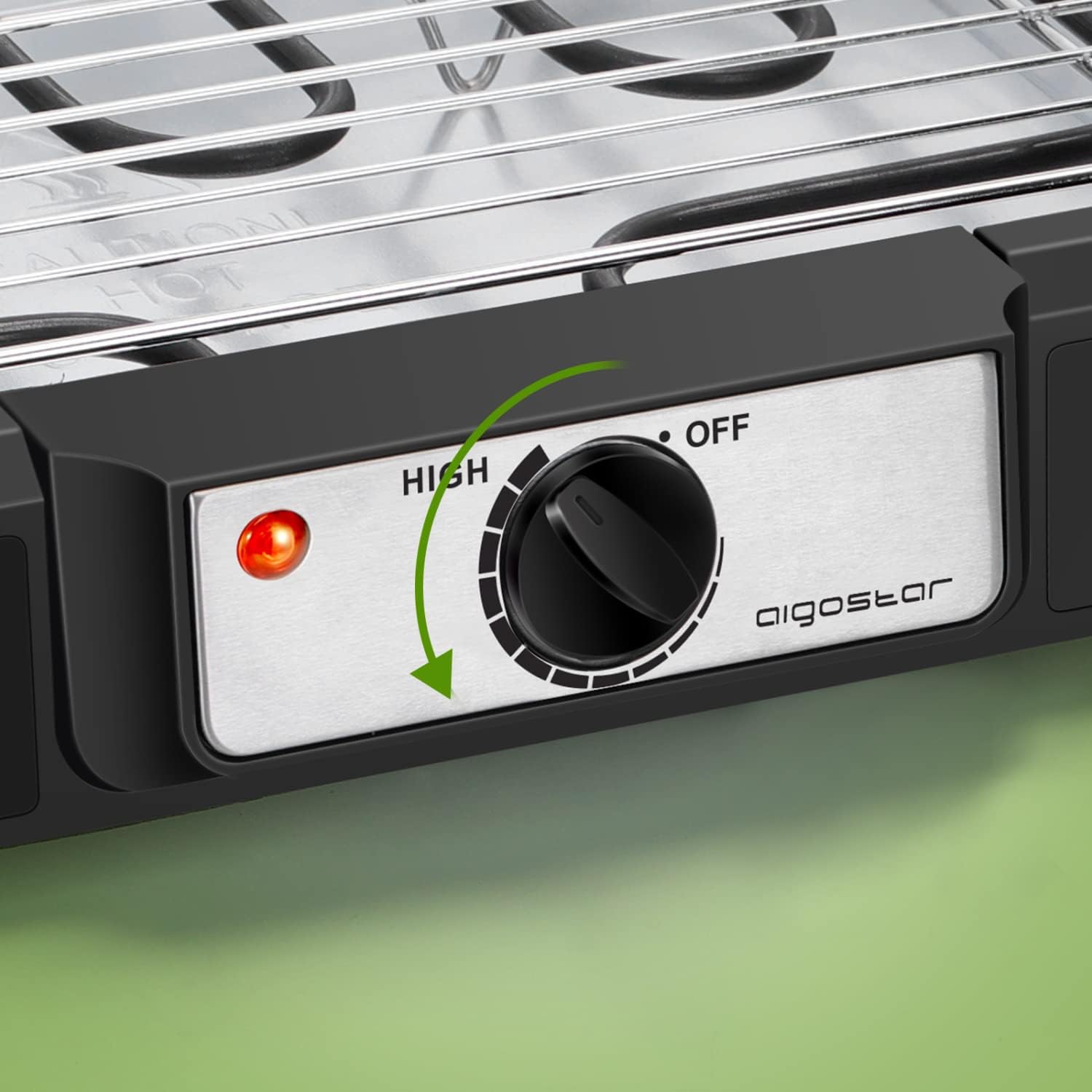 Griglia elettrica da esterno e interno 2000W, con temperatura regolabile, grill elettrico con poggiapiedi estraibile, senza fumo. Antiaderente, facile da pulire e adatto per uso interno ed esterno