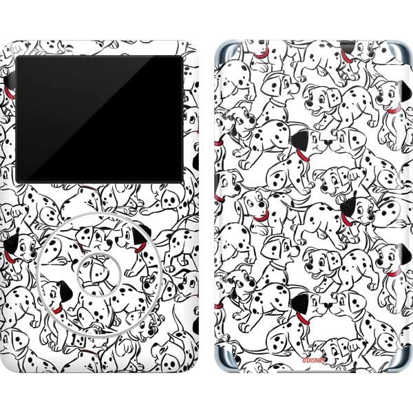 Skinit Decal MP3 Player Skin Compatible with iPod Classic (6th Gen) 80GB - Officially Licensed Disney 101 Dalmatians Pattern Design