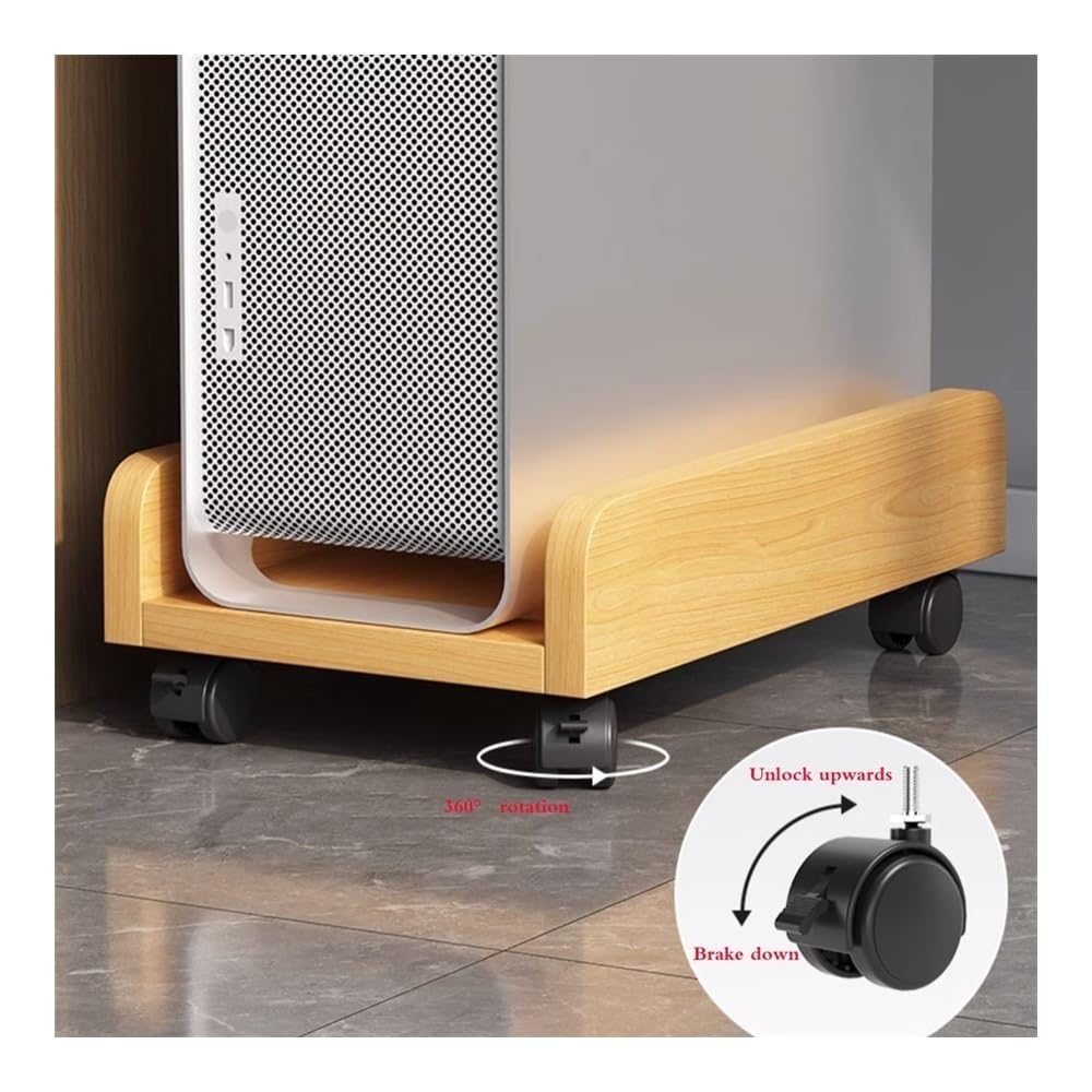Akcesoria komputerowe Mobile CPU Stand Cart，Universal Wheel PC Tower Stand Home Office PC Stand CPU Stand for Floor Carpet Gaming PC Case Stojak na wieżę komputerową