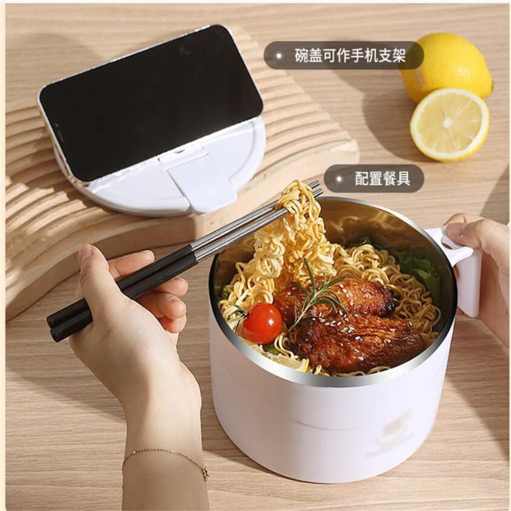 Stainless Steel Instant Noodles Bowl With Lid, Lunch Box, And Rice