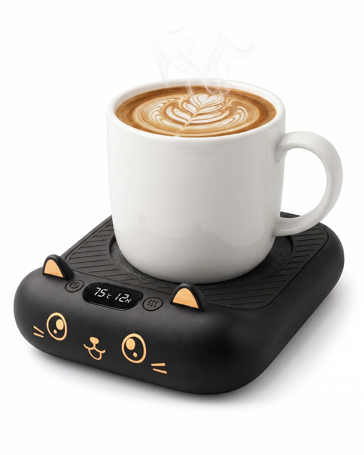 Mug Warmer Coffee Warmer - Cup Warmer with 4 Temperature Settings Smart Tea Warmer Portable Beverage Warmer Drink Warmer for Office丨Desk丨Cocoa丨Coffee丨Tea丨Milk丨Hot Drinks
