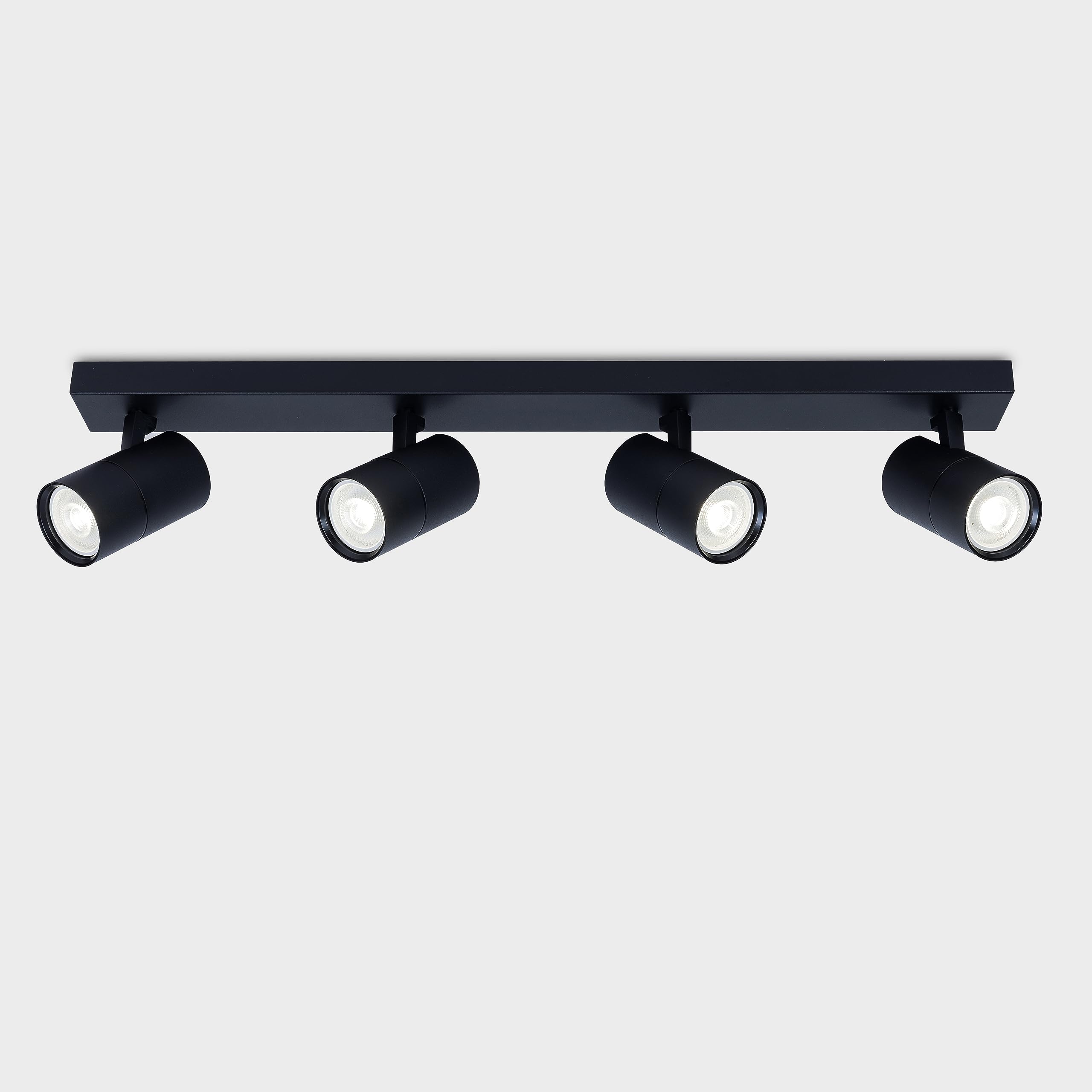 Harper Living 4 Light GU10 Spotlight - Black