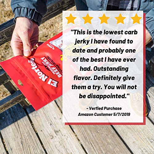 Original Beef Jerky - Thin Cut Cecina-Style by El Norteño - Low Carb, Zero Sugar, High Protein, Gluten Free, 100% Beef Jerky Snack - Made in the USA (3 - 1.5oz Snack Packs) - Thumbnail 6