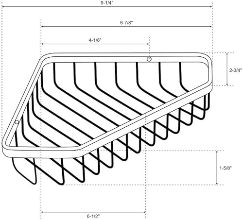 Miniatura 5 de Cesta esquinera para ducha, soporte para champú para pared de ducha, estante interior de ducha, organizador de baño, material de latón macizo en