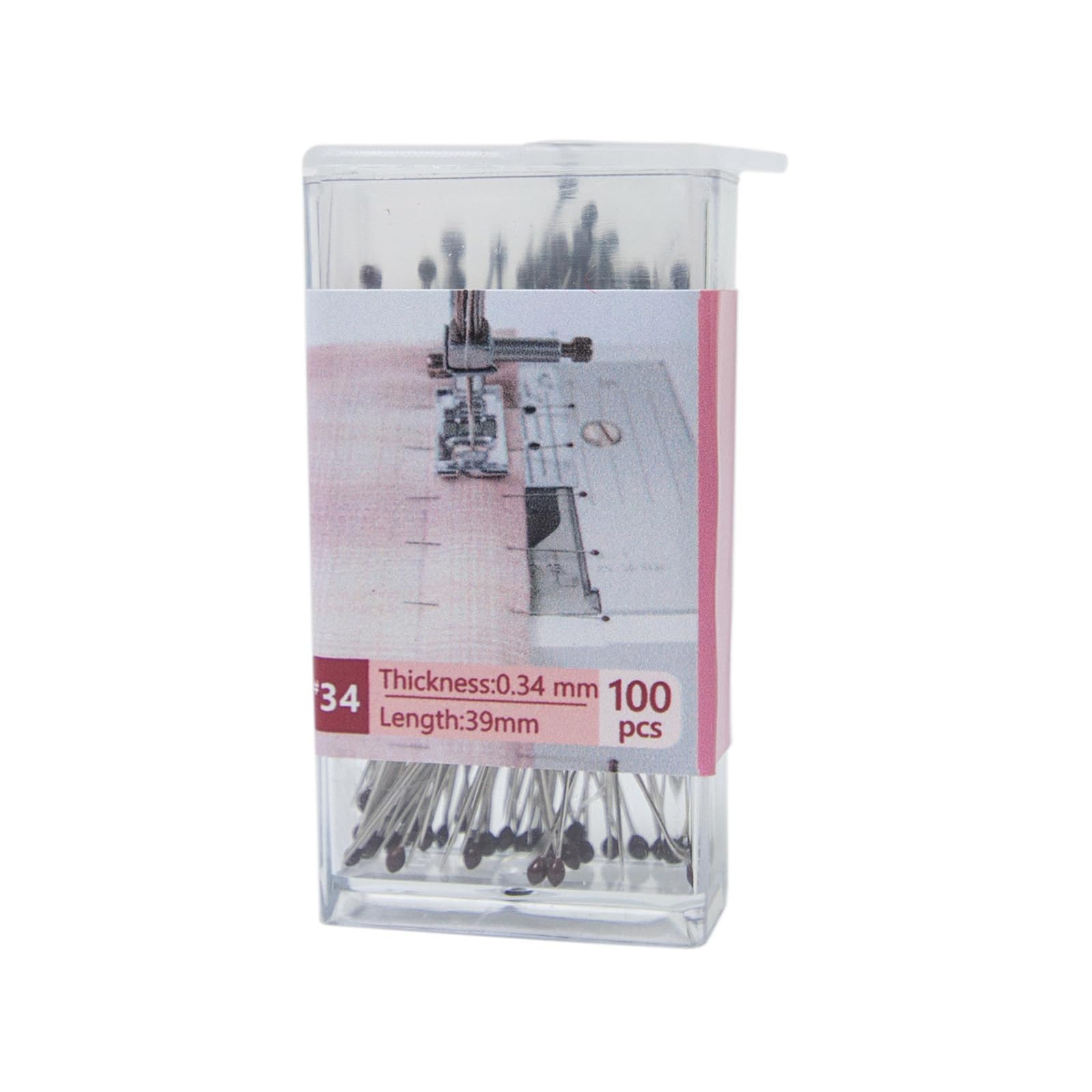 Tsophreniq Of 100 Craft Pin Designs for Sewing Quilting and Art Includes Storage Case Sewing Pin Storage