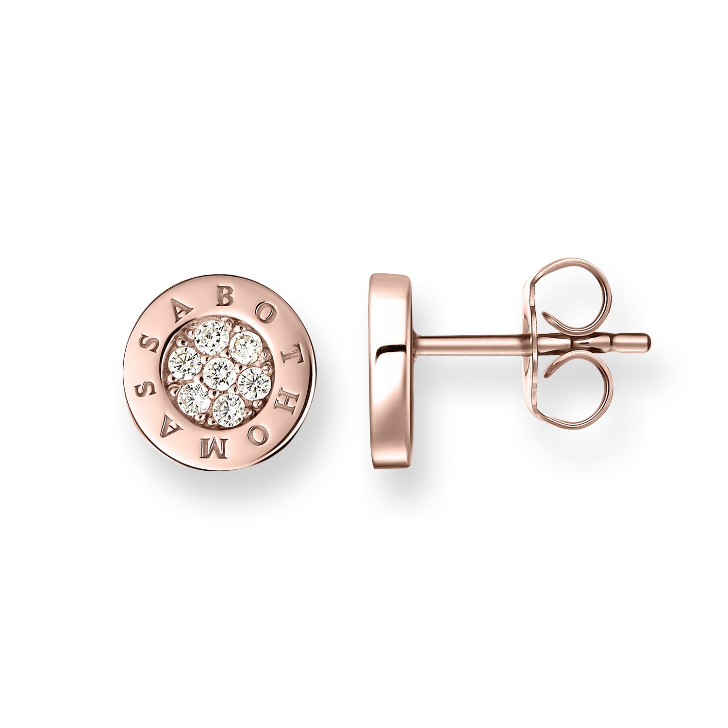 Thomas Sabo Women Stud Earrings Classic Pavé Zirconia 925 Sterling Silver H1820-416-14