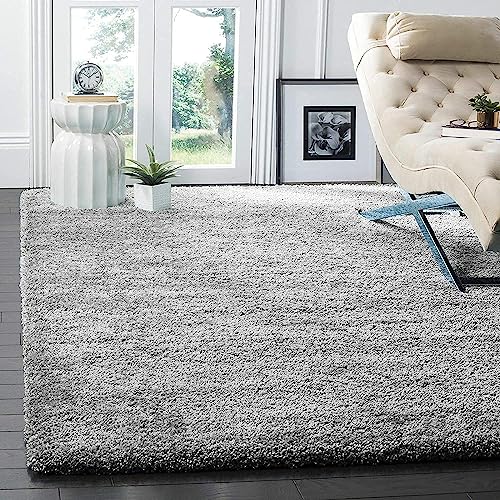 Image of Plain Shaggy Rugs and Carpet for Home and Floor Mats 4x6 Feet Light Purple Color