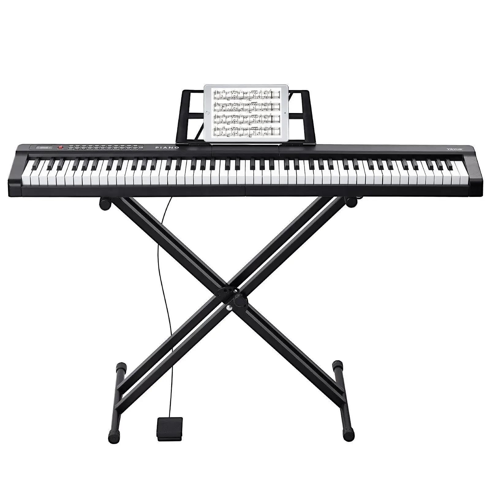 Profesjonalne Pianino Elektroniczne 88 Klawiszowa Klawiatura Cyfrowego Pianina Elektrycznego Półważona Przenośna Ze Stojakiem